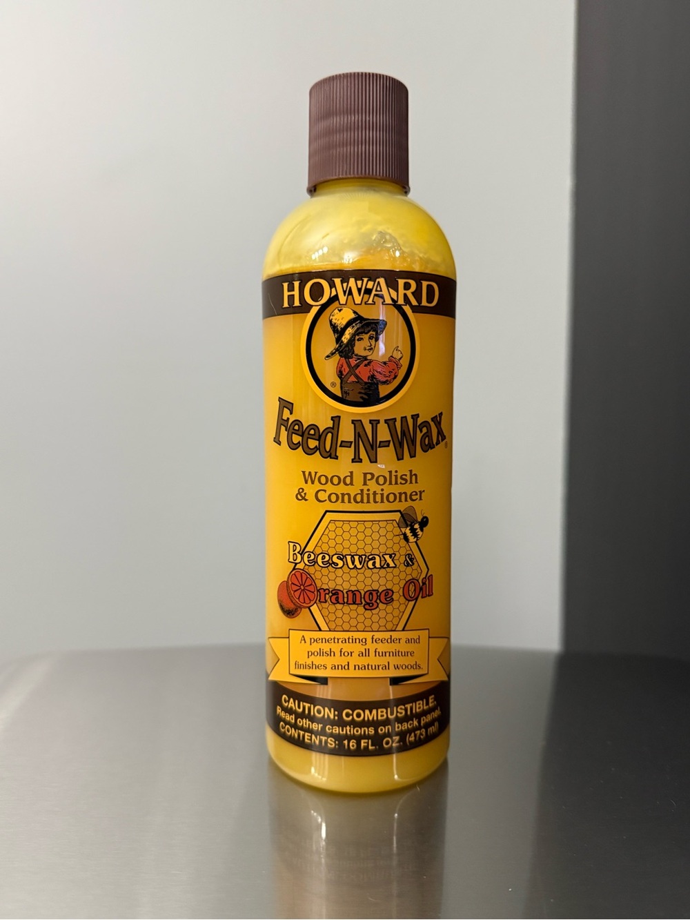 Howard Products Feed-N-Wax wood polish and conditioner 16oz